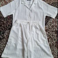 تیشرت شلوارک سفید