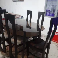 میز ناهار خوری ۶ نفره و جلو مبلی