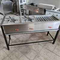 اجاق گاز2شعله صنعتی رستورانی ردیفی دوکاره/کباب پز|کافی‌شاپ و رستوران|مشهد, شیرحصار|دیوار