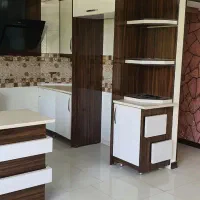 کابینت دست دوم ام دی اف با هود و سینک|کتابخانه، شلف، قفسه‌های دیواری|شاهین‌شهر, اقبال لاهوری|دیوار