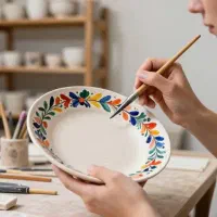 آموزش نقاشی روی سرامیک