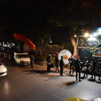 اجرای مارش عزا و موزیک تعزیه و دمام زنی(طبل)