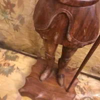 مجسمه چوبی هندی سرباز جنگجو|مجسمه، تندیس، ماکت|تهران, مجیدیه|دیوار