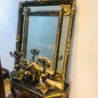 آیینه شمعدان|آینه|اردکان, |دیوار