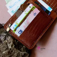 کیف پول جیبی چرم طبیعی مردانه دستدوز|کیف، کفش، کمربند|اصفهان, شیخ اشراق|دیوار
