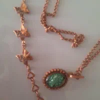 دستبند و زنجیر و پلاک مس