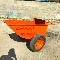 فرغون حمل بتن خلاطه‌ای و گاری کود روف نو