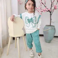 اقساطی/بلوز شلوار پاپیون مجلسی+سیسمونی کامل