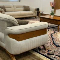 مبل 6نفره تخت شو کرمی