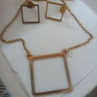 نیم ست استیل مشابه طلا رنگ ثابت|بدلیجات|همدان, |دیوار