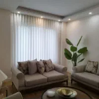 دو عدد پرده پلیسه نو