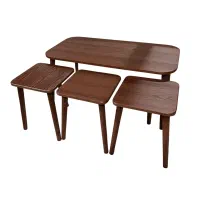 جلومبلی جلو مبلی میز عسلی مستطیل وکیوم پایه مخروطی|مبلمان خانگی و میز عسلی|مشهد, همت آباد|دیوار