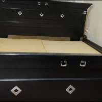 تخت دو نفره/کنار تختی/تخت چوبی