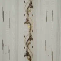 پرده حریر طلا کوب سالم وتمیز|پرده، رانر، رومیزی|گنبد کاووس, |دیوار