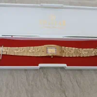 ساعت مچی رنگ ثابت همراه با جعبه