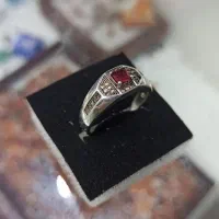 انگشتر نقره یاقوت