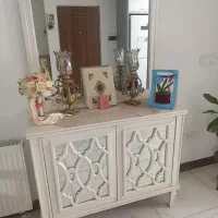 آینه کنسول تمام چوب