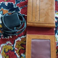 کیف پول چرم خالص و شارژر نوکیا درشت