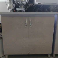 کابینت دودرب  بدنه فلز درب mdf.