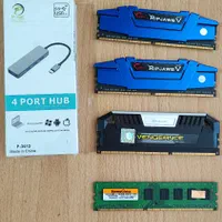 هاب USB3.1 + رم 16 و 4 گیگ DDR4 و DDR3
