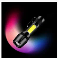 چراغ قوه زوم دار شارژی مدل فلزی به همراه کیف حمل|لامپ و چراغ|شیراز, بازار|دیوار