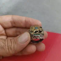 انگشتر شیر و خورشید دست ساز نقره اصل|جواهرات|بوشهر, |دیوار