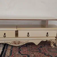 زیر تلویزیونی سفید رنگ MDF