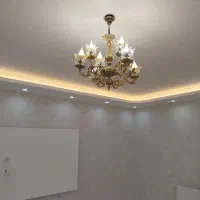 لوستر برنز ۸شعله ۴ شاخه ۲ عدد|لوستر و چراغ آویز|اردبیل, |دیوار