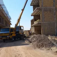 جرثقیل 7هفت تن دکل بلند