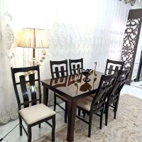 میزوصندلی ناهارخوری غذاخوری ۶نفره چوبی درحدنو