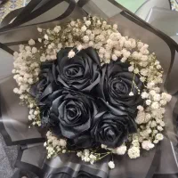 دسته گل روبانی