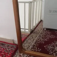 آینه قدیمی قاب چوبی|کلکسیون اشیاء عتیقه|کرمانشاه, |دیوار