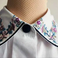 شومیز سفید گلدوزی شده