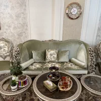 مبل استیل به همراه میز ناهار خوری