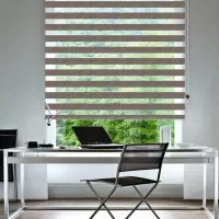 پرده زبرا دفتر کار اداری