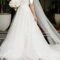 فروش لباس عروس درجه یک( پارچه خرجکار از عمان)