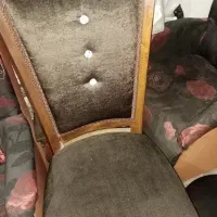 صندلی چوبی روکش دار