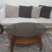 مبل سه نفره به همراه جلو مبلی و۱ عددعسلی|مبلمان خانگی و میز عسلی|تهران, هاشمآباد|دیوار