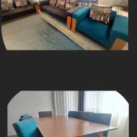 مبل ۷ نفره و میز ناهار خوری ۸ نفره برند مچروم