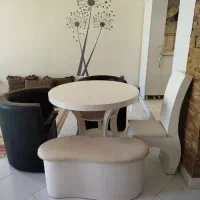 سرویس ناهار خوری پنج نفره مبله|میز و صندلی غذاخوری|لار, |دیوار