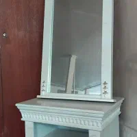 ائینه قدی با پایه میز ۲ طبقه