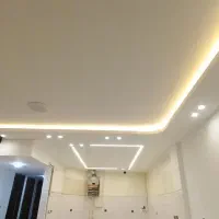 کناف پی وی سی تایل قرنیز نورپردازی لاین سقف کاذب|خدمات پیشه و مهارت|فولادشهر, مسکن مهر فولادشهر|دیوار
