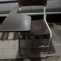 صندلی دانش‌آموزی  کف و پشت چوبی