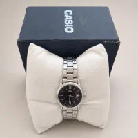 ساعت زنانه Casio صفحه سورمه ای بند استیل