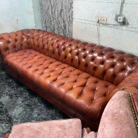 مبل چرم طبیعی (چستر واقعی)|مبلمان خانگی و میز عسلی|تهران, اختیاریه|دیوار