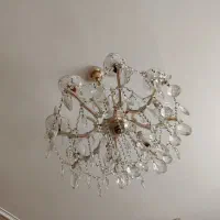 لوستر ۸ شاخه کریستال خارجی دو عدد