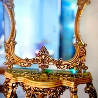 آینه کنسول چوب راش طرح سلطنتی|بوفه، ویترین، کنسول|تبریز, |دیوار