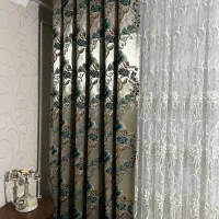 بغل پرده ساتن اصل گلدوزی شده|پرده، رانر، رومیزی|بوکان, |دیوار