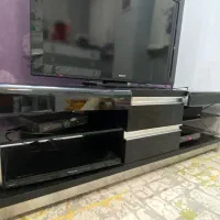 میز تلویزیون چوب شیشه