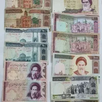 سکه قدیمی و اسکناس ۱۰ تا ۲۰۰ تومانی